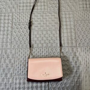 Kate Spade Dark pink & Light pink Leather Clutch